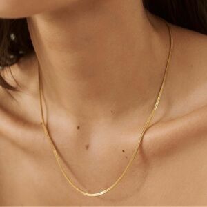 Monica Vinader Juno Chain Necklace - Gold - 18-20”